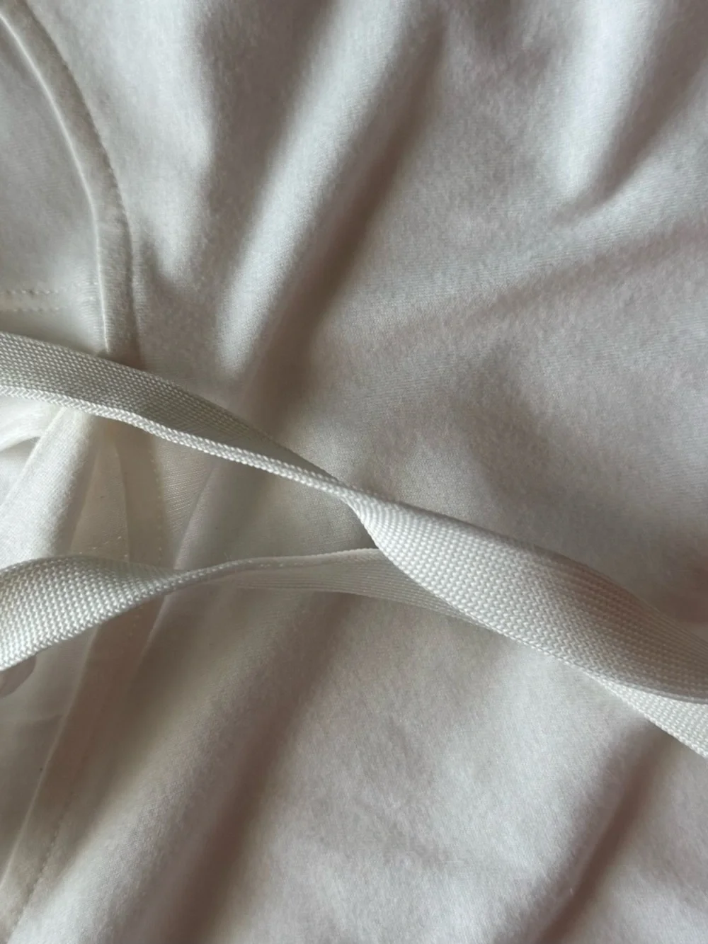 Ladies Lightweight Pullover With Hood Sz 1X New With Tags White Brown Letters - Picture 8 of 8